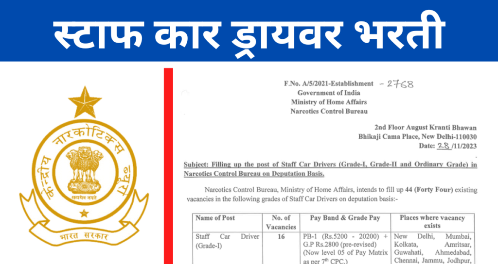 NCB Bharti 2024